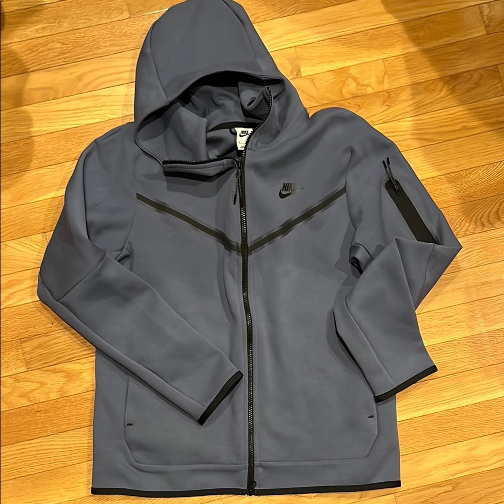 Gray Nike Hooded Jacket